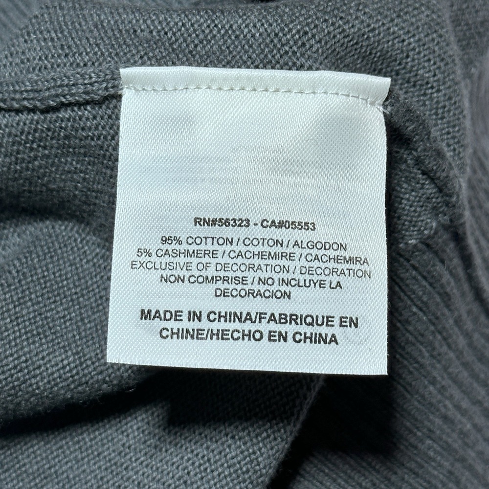Nike Tiger Woods 1/4 Zip Sweater Mens XL Gray Cotton Cashmere Golf Casual Preppy - Picture 5 of 12